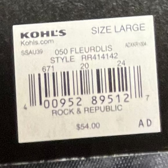 ROCK & REPUBLIC GRAPHIC SHEER LONG SLEEVE SHIRT NWT SIZE L - Picture 4 of 5